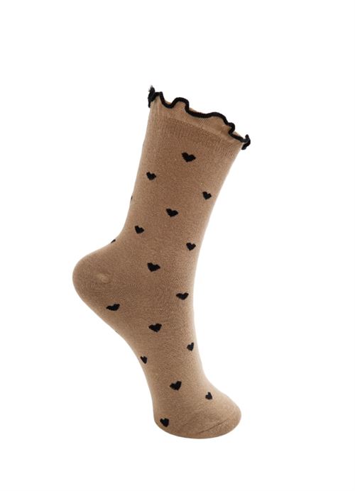 BLACK COLOUR STRØMPER, BCMERISSA SOCK, KHAKI